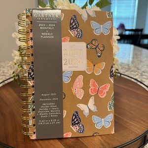 GARTNER Studios 2023 - 2024 Monthly + Weekly BUTTERFLIES Planner 🦋